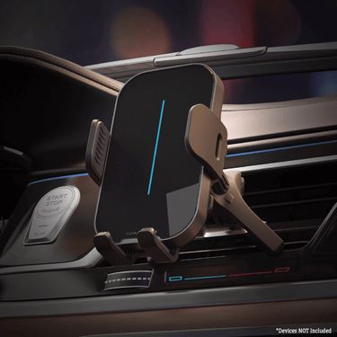 Induction Car Mount: Auto-Scaling, Wireless Charging, 360° Rotation, Stability Lock